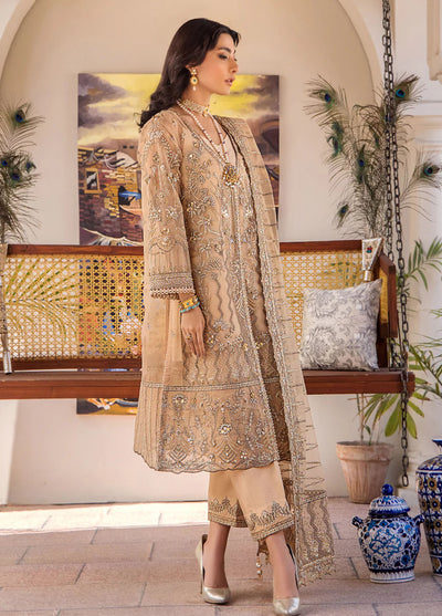 Fozia Khalid Pret Embroidered Organza 3 Piece Suit Lueur