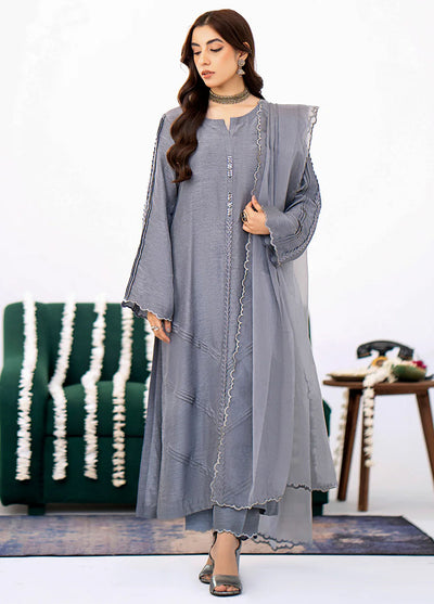 Fozia Khalid Pret Embroidered Silk 2 Piece Suit Irem