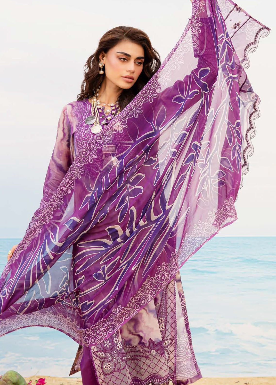 Gardenia by Nureh Embroidered N Printed Lawn Suits Unstitched 3 Piece NU25GEP NSG-196