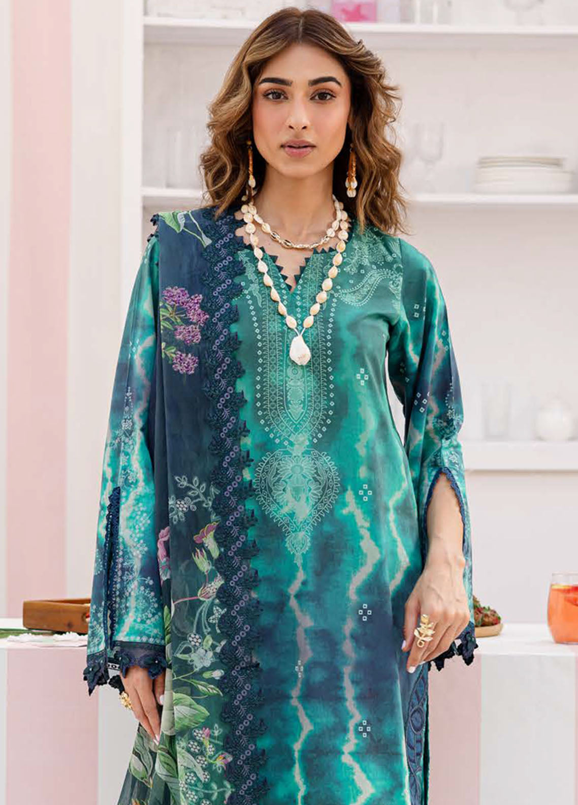 Gardenia by Nureh Embroidered N Printed Lawn Suits Unstitched 3 Piece NU25GEP NSG-190
