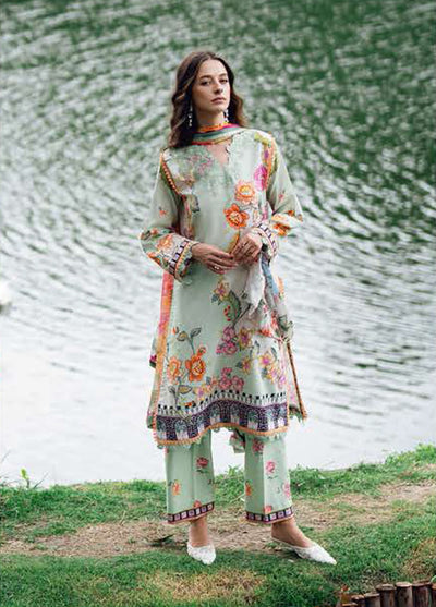 Garden Veil by Roheenaz Embroidered Lawn Suits Unstitched 3 Piece RN25GV D-05 A Crimson Whisper