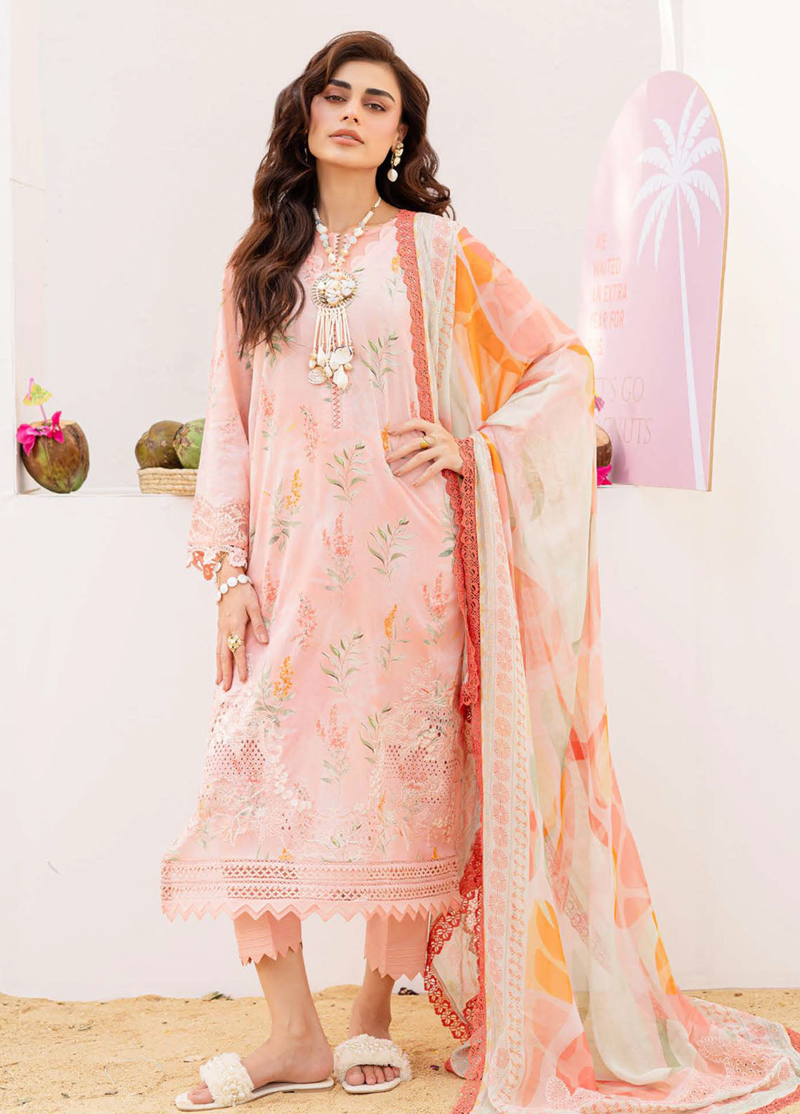 Gardenia by Nureh Embroidered N Printed Lawn Suits Unstitched 3 Piece NU25GEP NSG-195