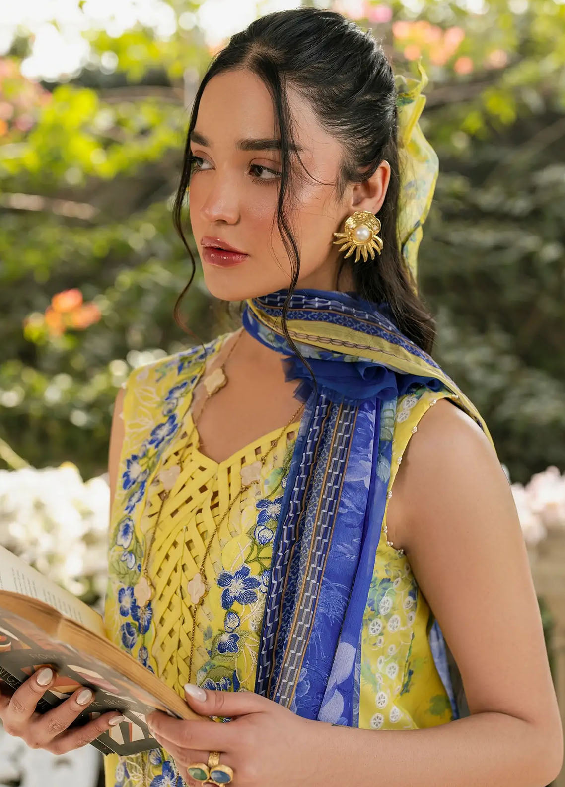 Gulkari by Asifa and Nabeel Unstitched Summer Collection 2025 GKL-15 Sunlit Breeze