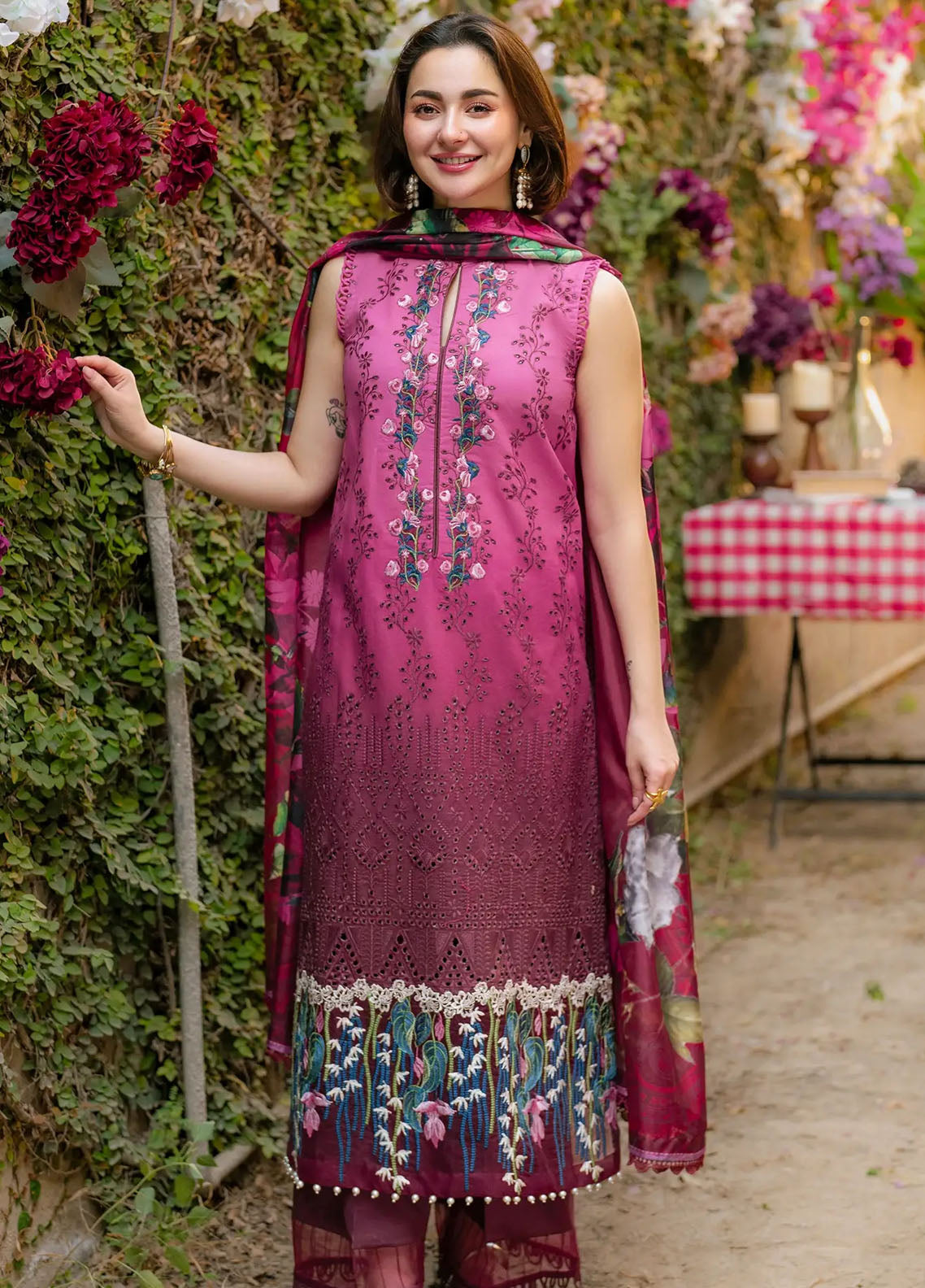 Gulkari by Asifa and Nabeel Unstitched Summer Collection 2025 GKL-13 Sunkissed Garden