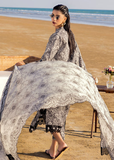 Gul Ahmed Embroidered Lawn Suits Unstitched 3 Piece GA25NB B-52019