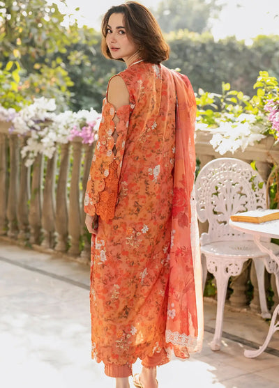 Gulkari by Asifa and Nabeel Unstitched Summer Collection 2025 GKL-08 Citrus Glow