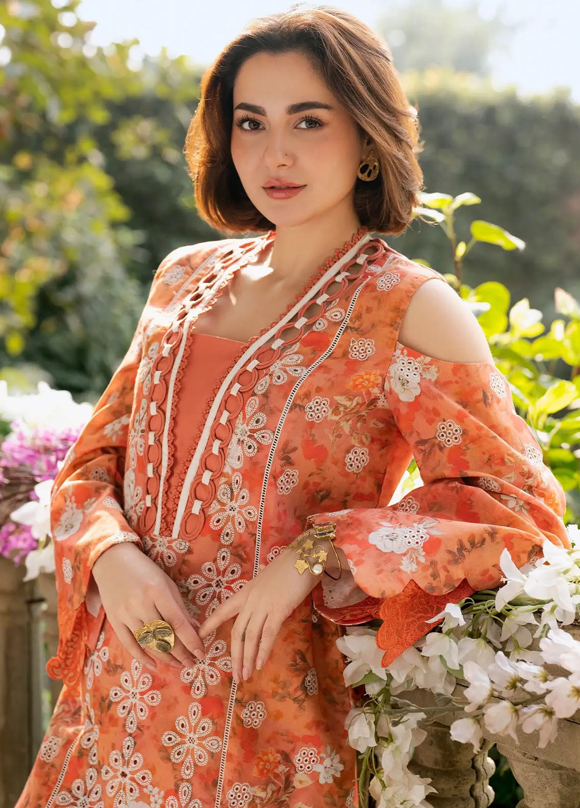 Gulkari by Asifa and Nabeel Unstitched Summer Collection 2025 GKL-08 Citrus Glow