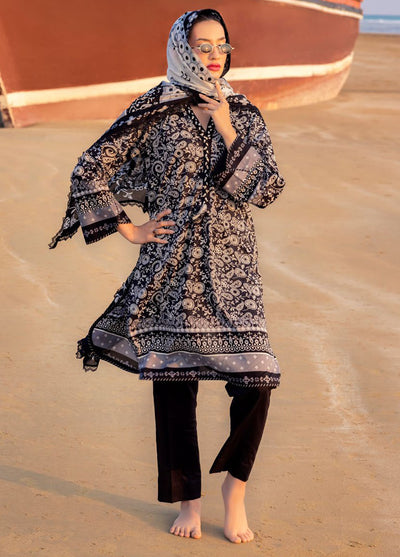 Gul Ahmed Printed Lawn Suits Unstitched 3 Piece GA25NB B-52001