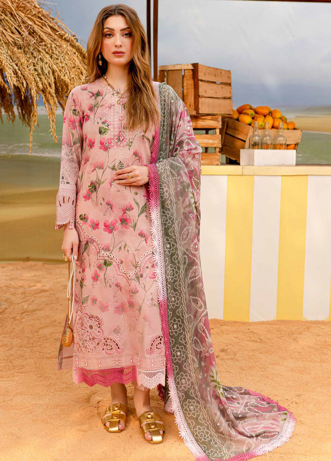 Gardenia by Nureh Embroidered Lawn Suit Unstitched 3 Piece NSG-178