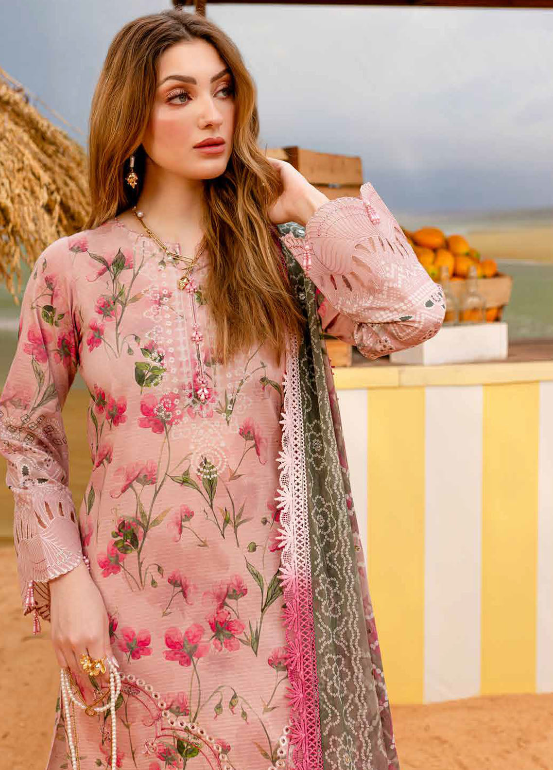 Gardenia by Nureh Embroidered Lawn Suit Unstitched 3 Piece NSG-178