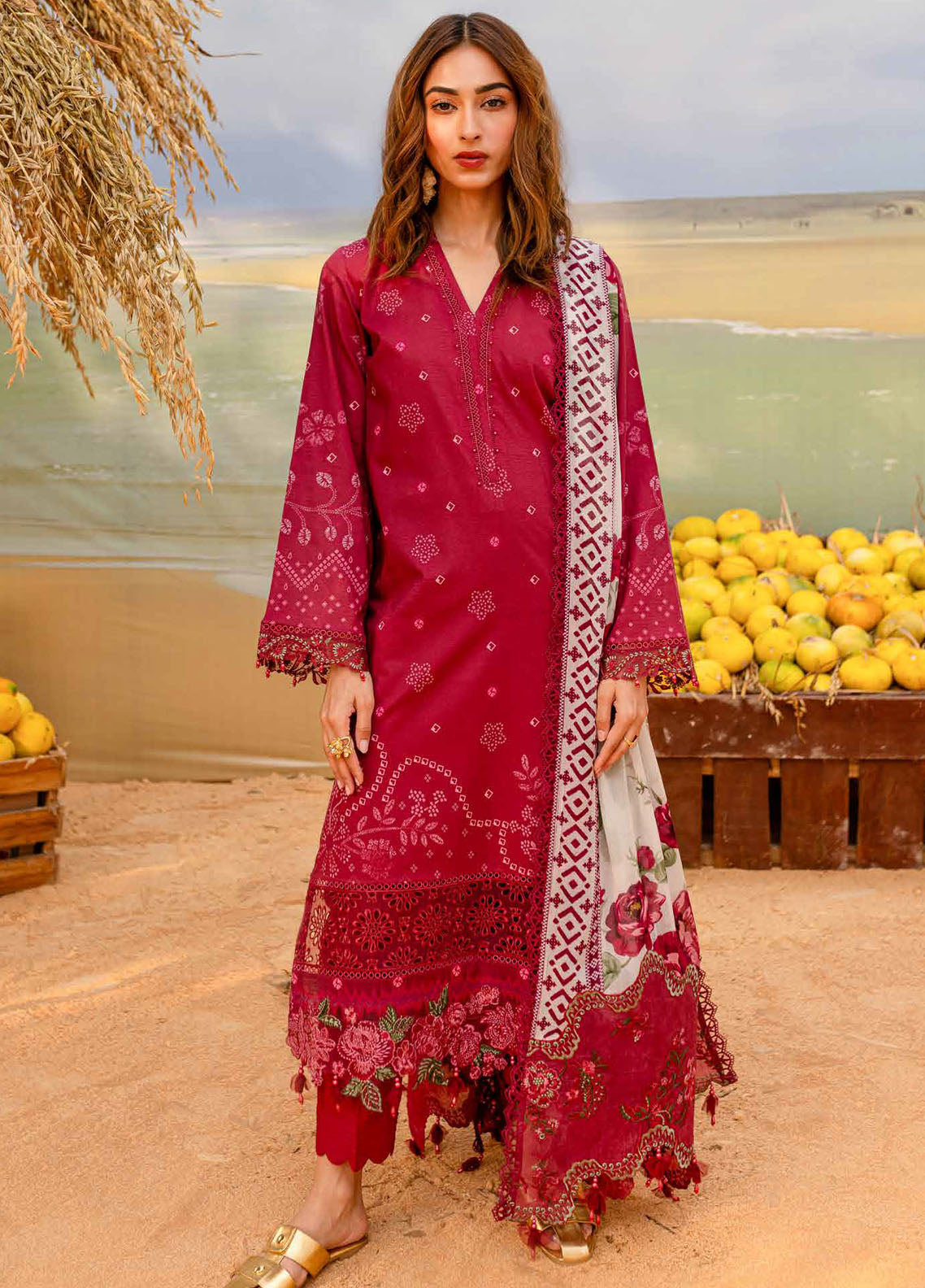 Gardenia by Nureh Embroidered Lawn Suit Unstitched 3 Piece NSG-181