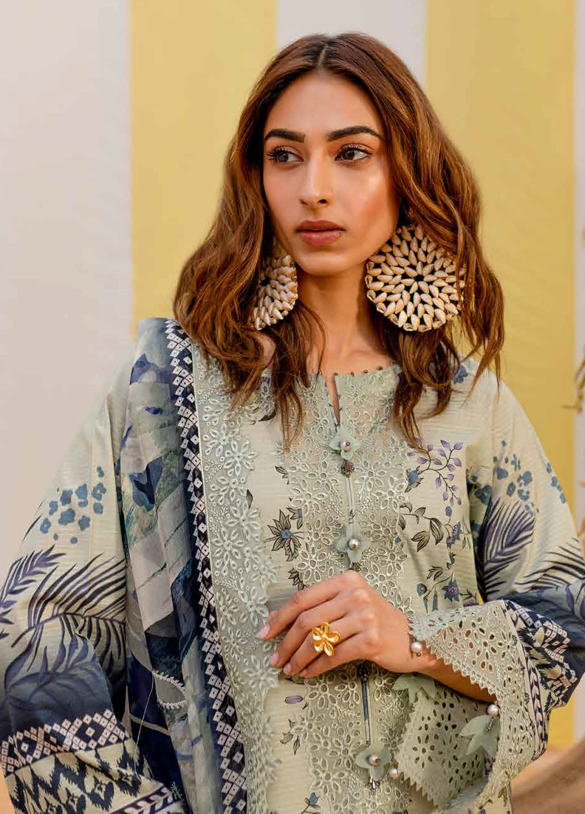 Gardenia by Nureh Embroidered Lawn Suit Unstitched 3 Piece NSG-183