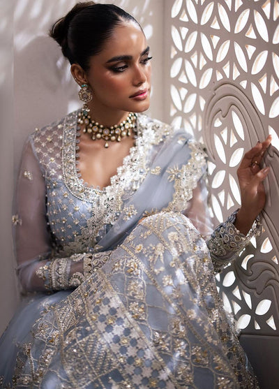 Gossamer By Zaha Embroidered Organza Suit Unstitched 3 Piece ZL24G D-01 Sofina - Formal Collection