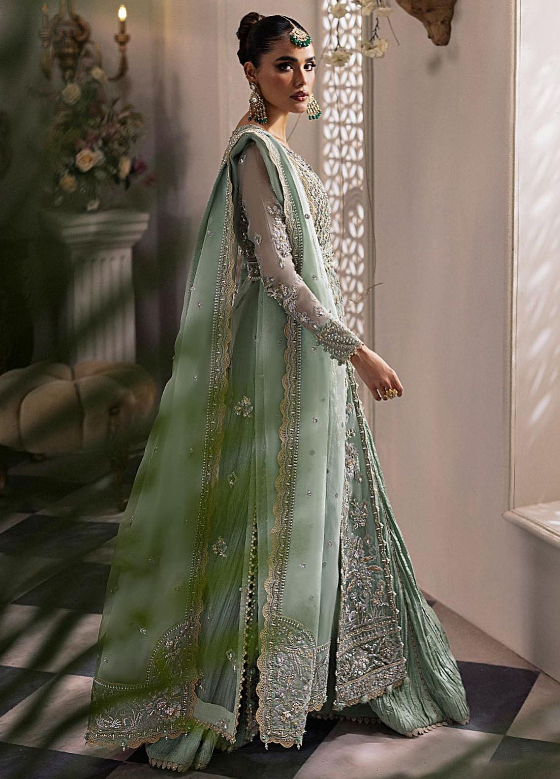 Gossamer By Zaha Embroidered Organza Suit Unstitched 3 Piece ZL24G D-03 Seraphina - Formal Collection