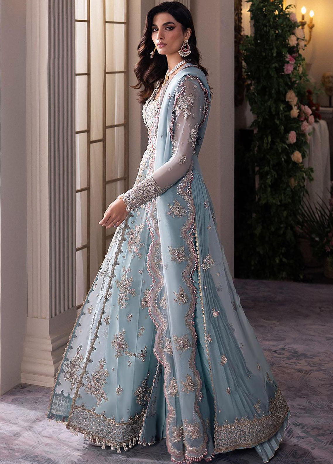 Gossamer By Zaha Embroidered Organza Suit Unstitched 3 Piece ZL24G D-04 Kiana - Formal Collection