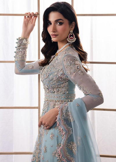 Gossamer By Zaha Embroidered Organza Suit Unstitched 3 Piece ZL24G D-04 Kiana - Formal Collection