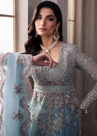 Gossamer By Zaha Embroidered Organza Suit Unstitched 3 Piece ZL24G D-04 Kiana - Formal Collection