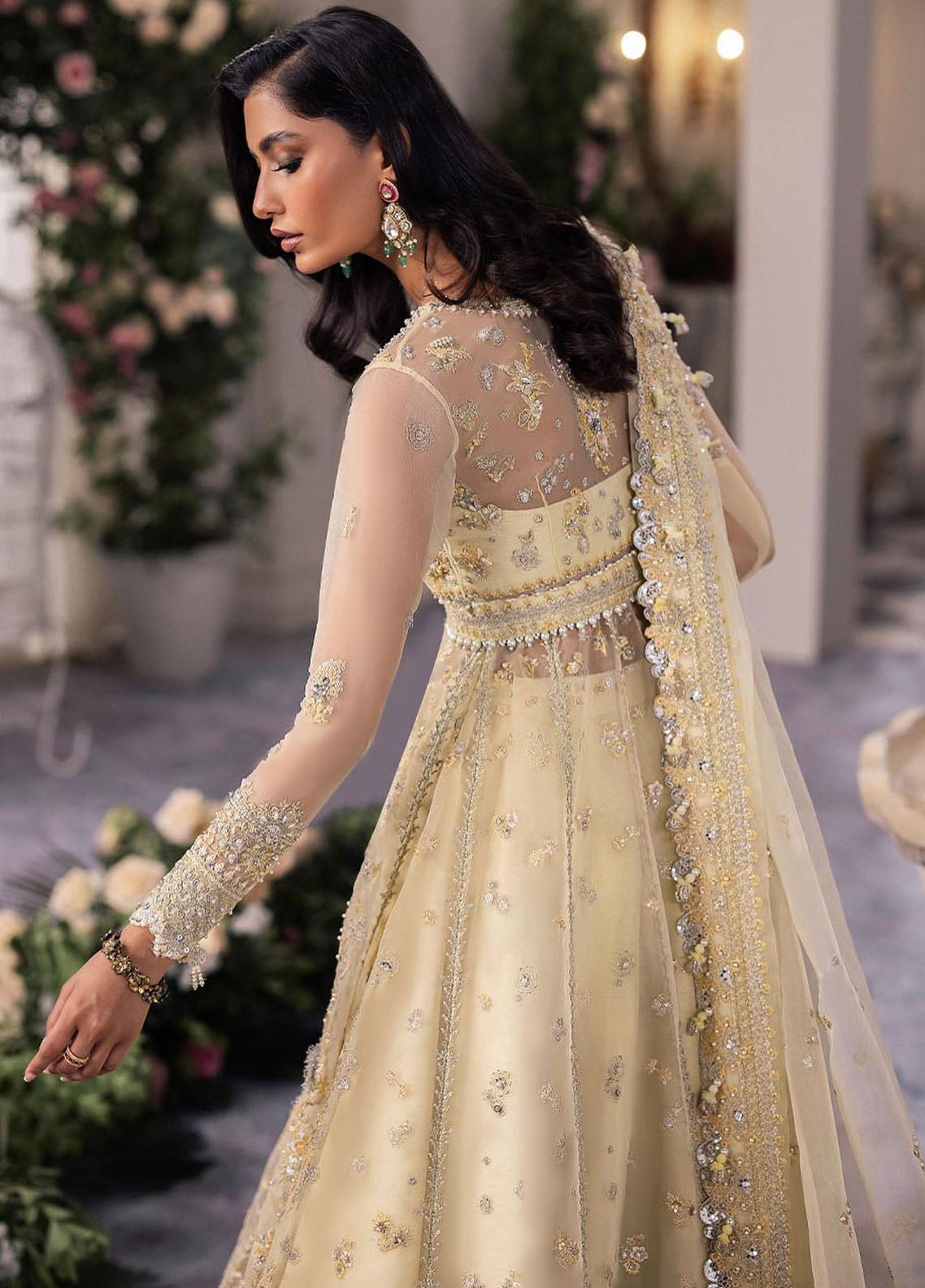 Gossamer By Zaha Embroidered Organza Suit Unstitched 3 Piece ZL24G D-08 Solelia - Formal Collection