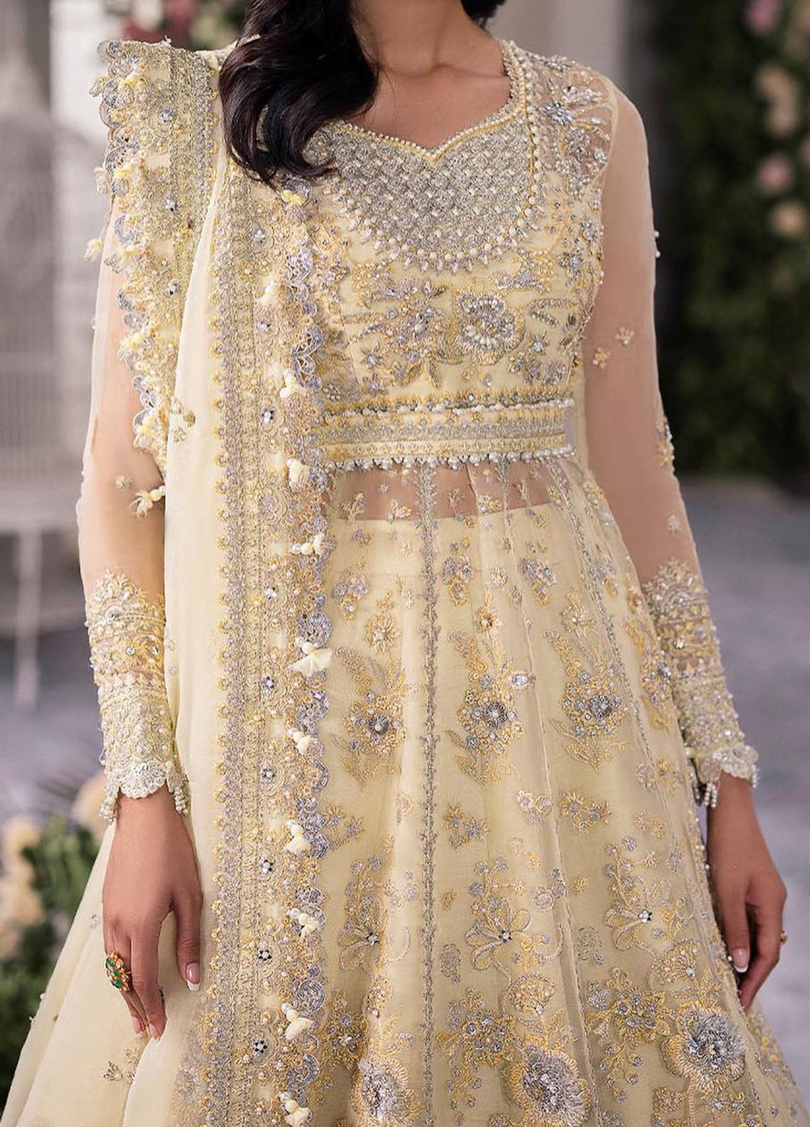 Gossamer By Zaha Embroidered Organza Suit Unstitched 3 Piece ZL24G D-08 Solelia - Formal Collection