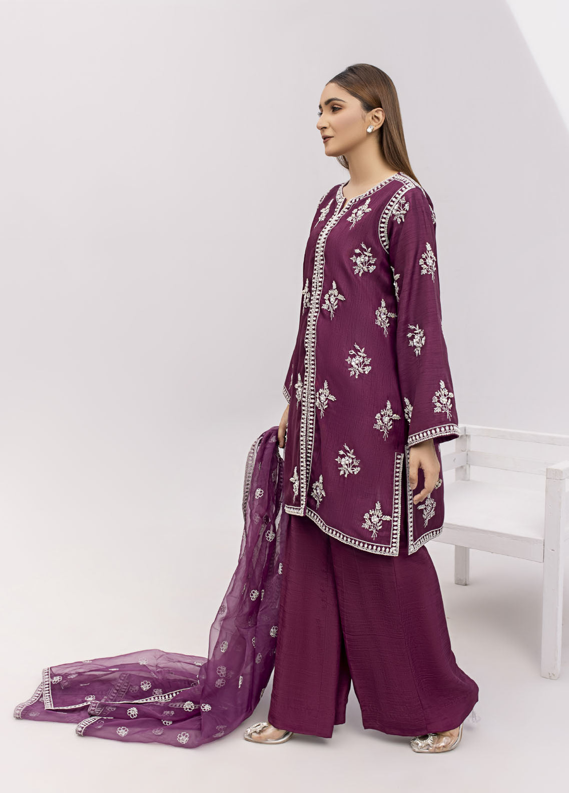 Maira Zunnorain Pret Embroidered Silk 2 Piece Suit MRZ23GM MZBR-08 RIVAL