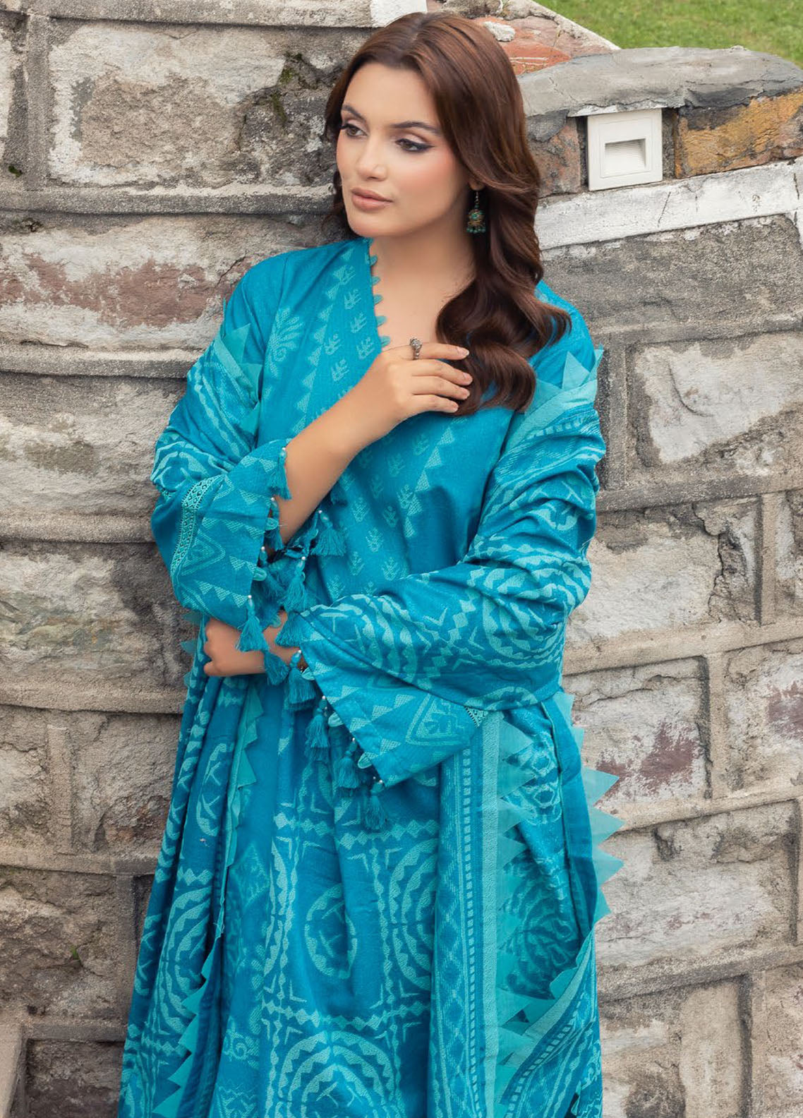 Gul Ahmed Casual Jacquard Suits Unstitched 3 Piece GA24UW MJ-42056 - Winter Collection