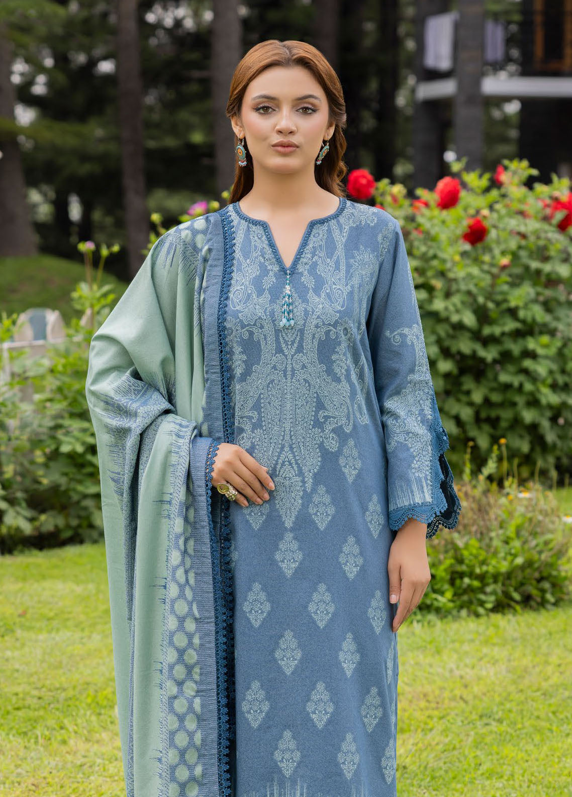 Gul Ahmed Casual Jacquard Suits Unstitched 3 Piece GA24UW MJ-42059 - Winter Collection