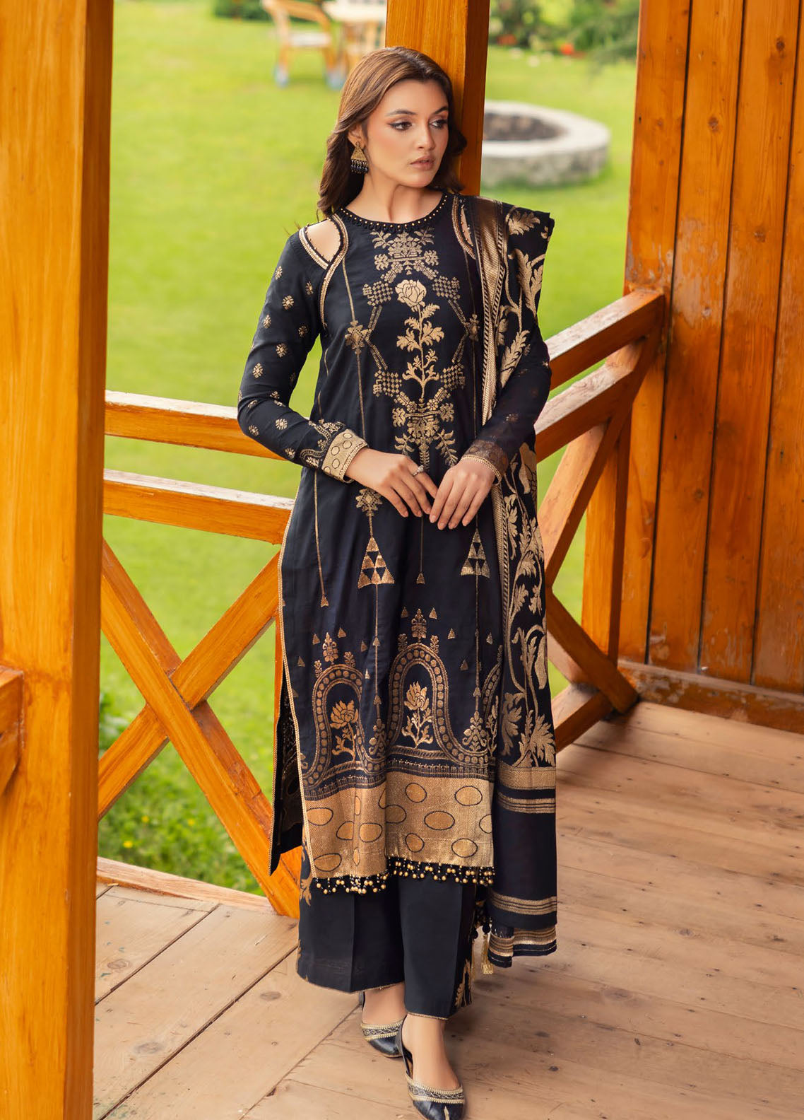 Gul Ahmed Casual Jacquard Suits Unstitched 3 Piece GA24UW MJ-42062 - Winter Collection