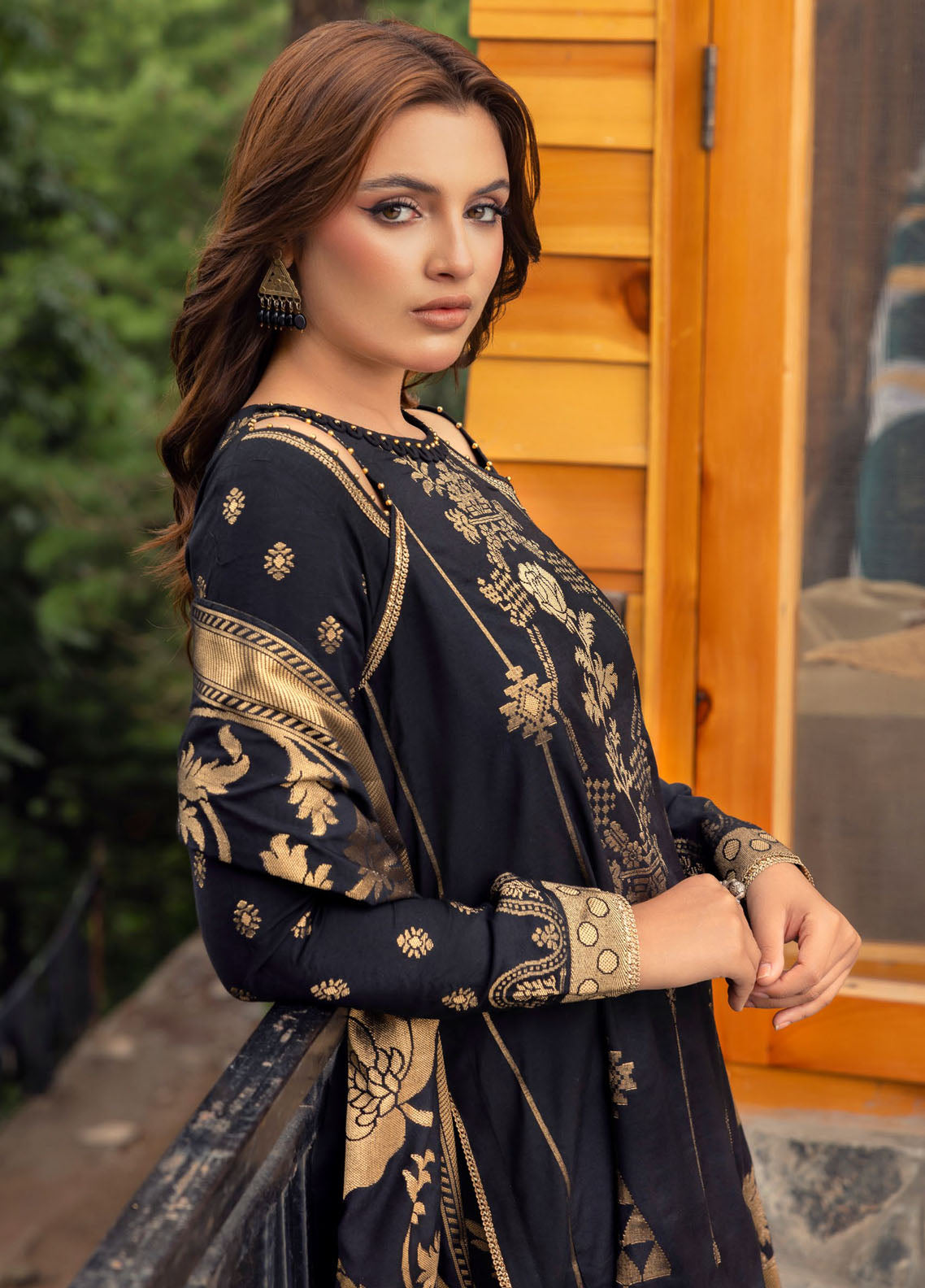 Gul Ahmed Casual Jacquard Suits Unstitched 3 Piece GA24UW MJ-42062 - Winter Collection