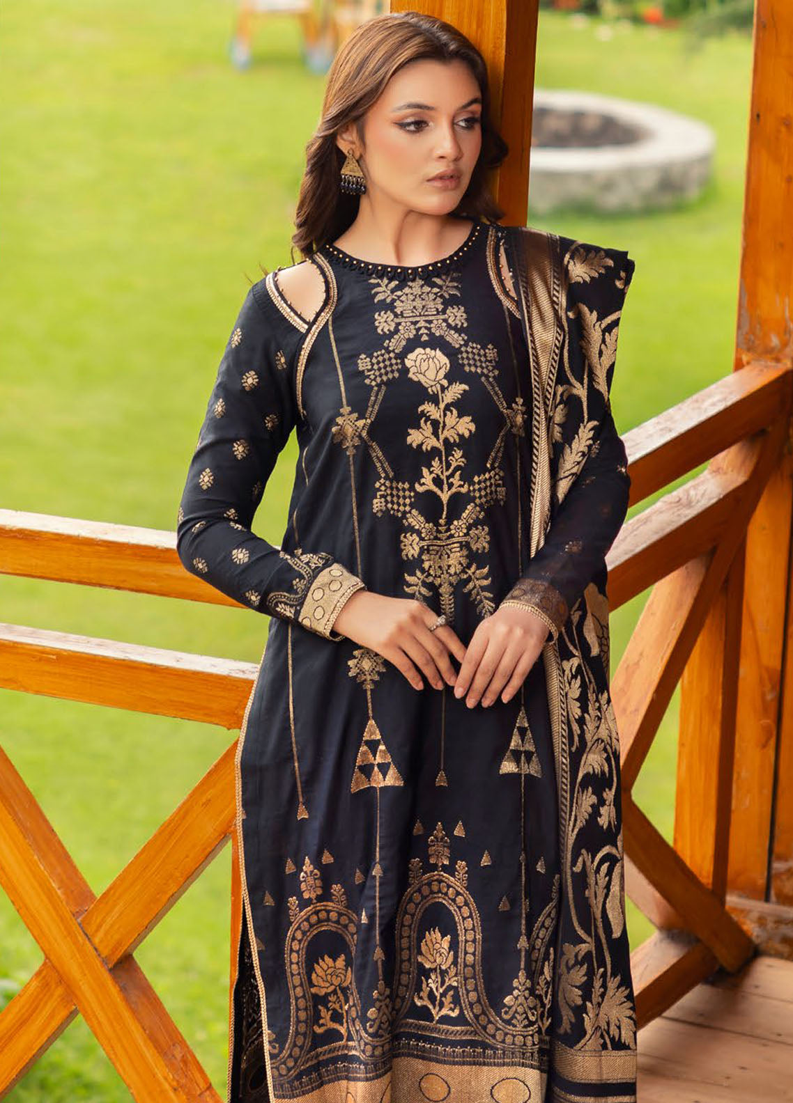 Gul Ahmed Casual Jacquard Suits Unstitched 3 Piece GA24UW MJ-42062 - Winter Collection