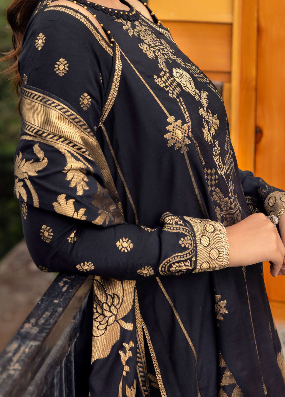 Gul Ahmed Casual Jacquard Suits Unstitched 3 Piece GA24UW MJ-42062 - Winter Collection