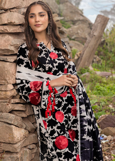 Gul Ahmed Embroidered Khaddar Suits Unstitched 3 Piece GA24UW K-42019 T - Winter Collection