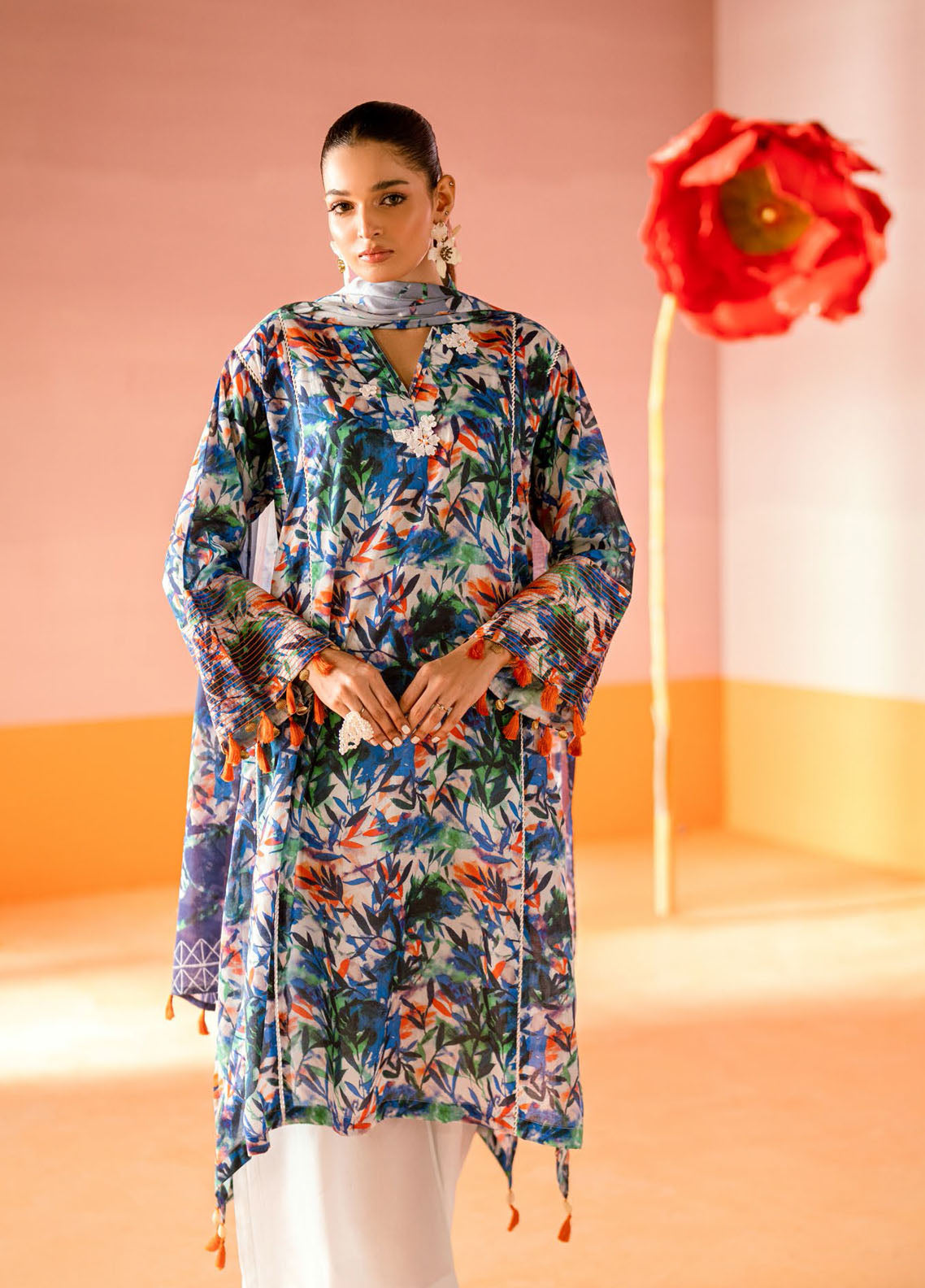 Gul Ahmed Printed Lawn Suits Unstitched 3 Piece CL62056