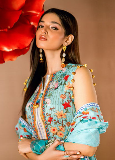 Gul Ahmed Printed Lawn Suits Unstitched 3 Piece CL62059