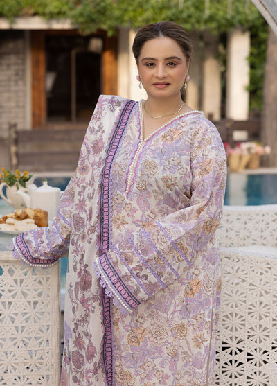 Gul Ahmed Printed Lawn Unstitched Suits 3 Piece GA25MS CL-52666