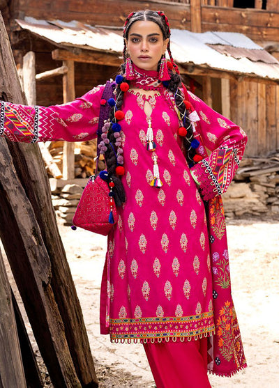 Gul Ahmed Printed Linen Suits Unstitched 3 Piece GA24UW LT-42011 - Winter Collection