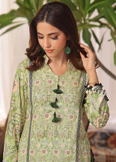 Gul Ahmed Printed Linen Unstitched Kurti GA24UW VS-42003 - Winter Collection