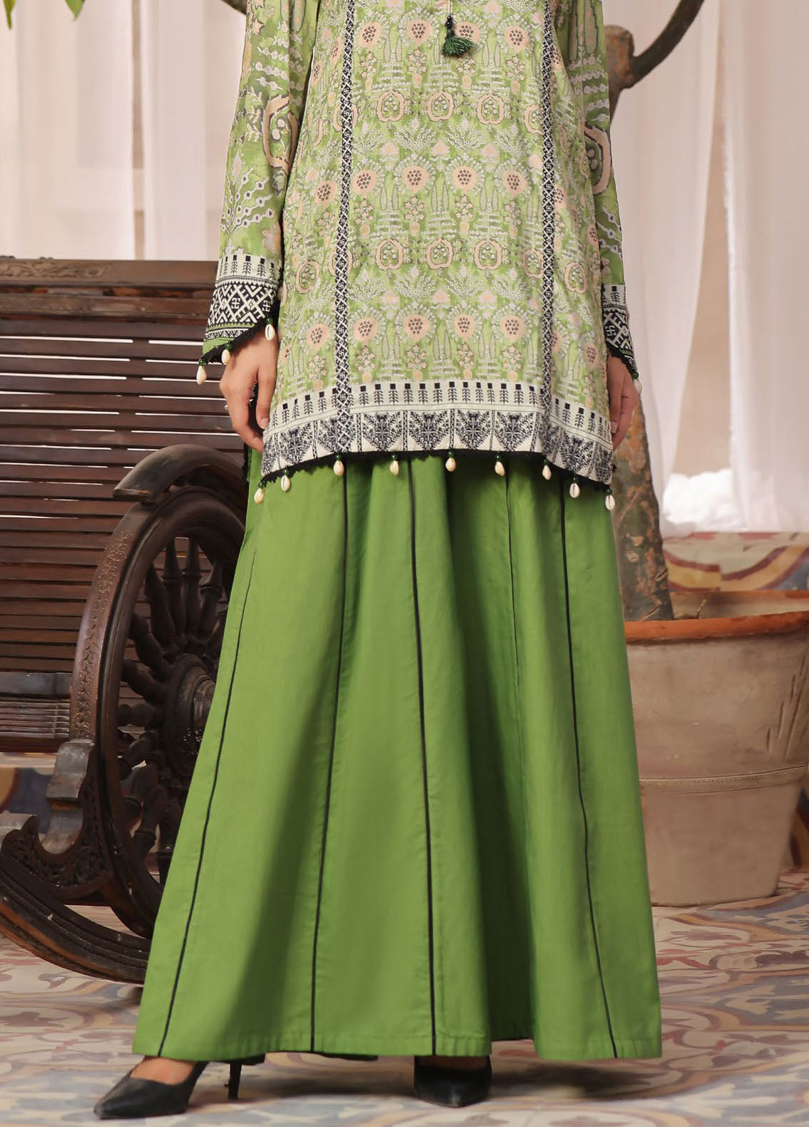 Gul Ahmed Printed Linen Unstitched Kurti GA24UW VS-42003 - Winter Collection