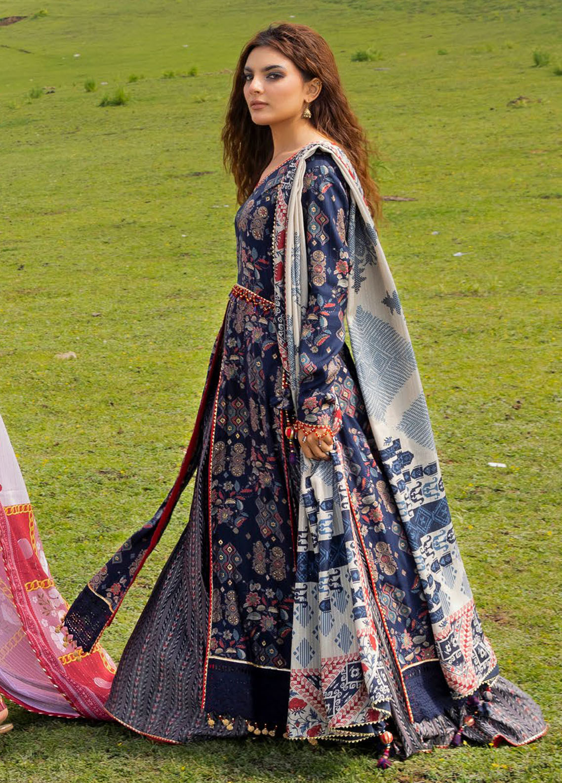 Gul Ahmed Printed Polyestor Suits Unstitched 3 Piece GA24UW SP-42045 - Winter Collection