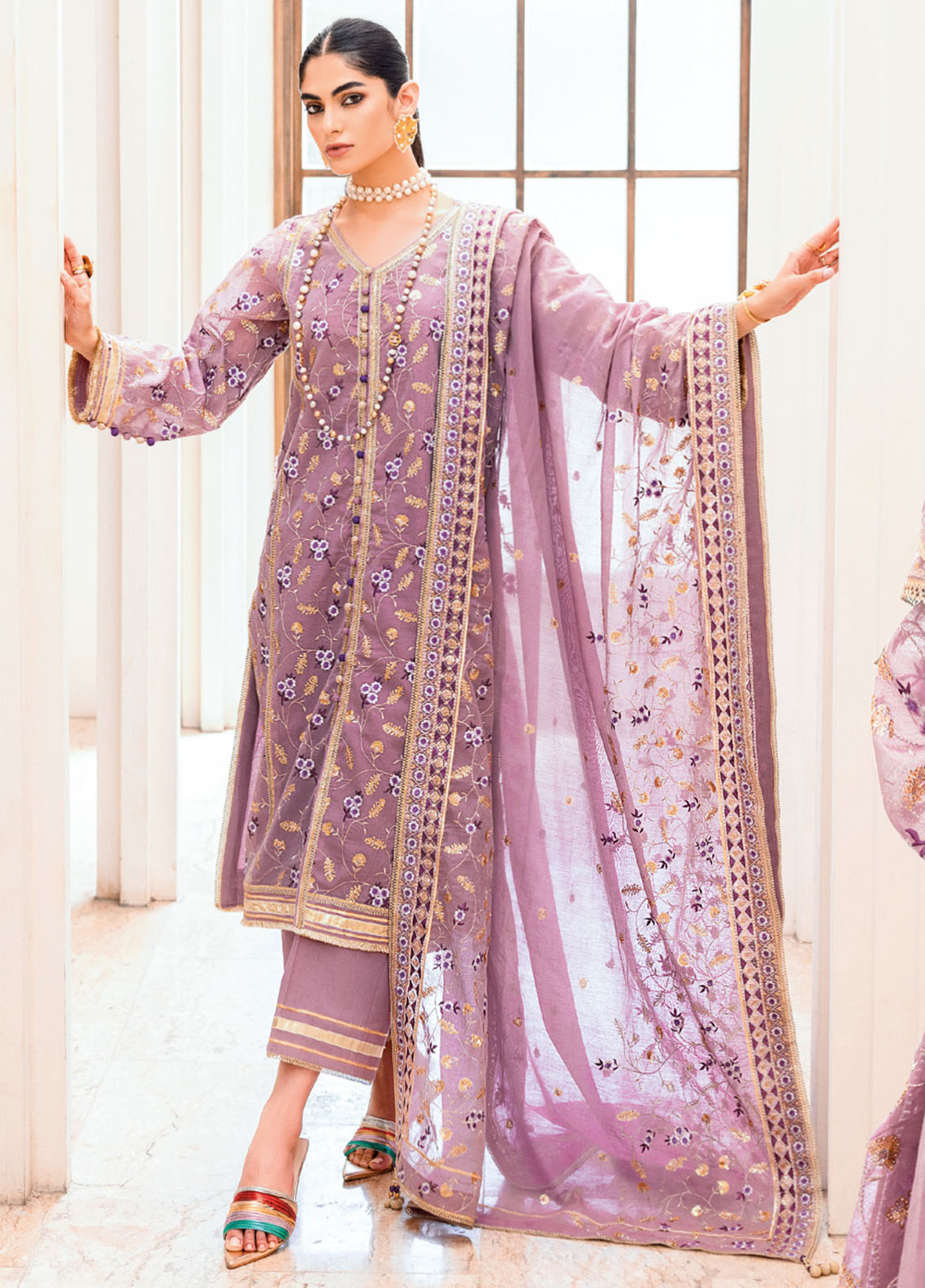 Gul Ahmed Luxury Festive Eid Collection 2024 FE-42070