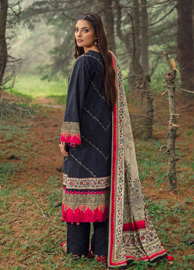 Gul Ahmed Embroidered Light Khaddar Suits Unstitched 3 Piece GA24UW K-42012 L - Winter Collection