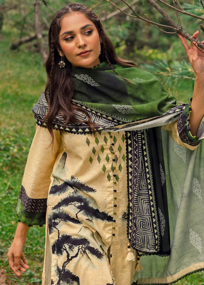 Gul Ahmed Embroidered Light Khaddar Suits Unstitched 3 Piece GA24UW K-42013 L - Winter Collection