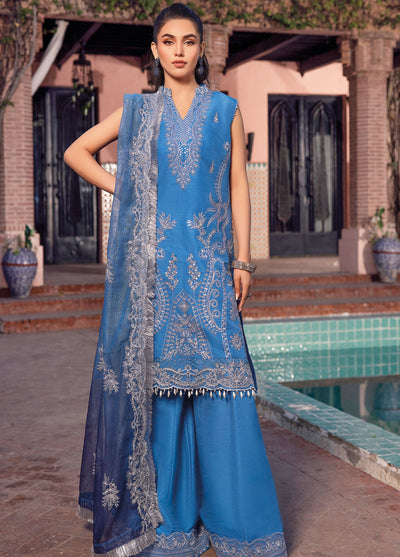 3PC Embroidered Lawn Unstitched Suit With Embroidered Denting Lawn Dupatta  DN-32027 | GulAhmed