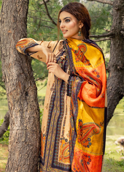Gul Ahmed Printed Khaddar Suits Unstitched 3 Piece GA24UW AP-42031 - Winter Collection