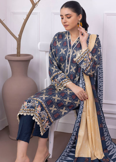 Gul Ahmed Winter Bloom Unstitched Collection 2023 Vol-3 WNS 32231 B