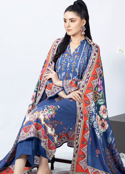 Gul Ahmed Winter Bloom Unstitched Collection 2023 Vol-3 WNS 32256 B