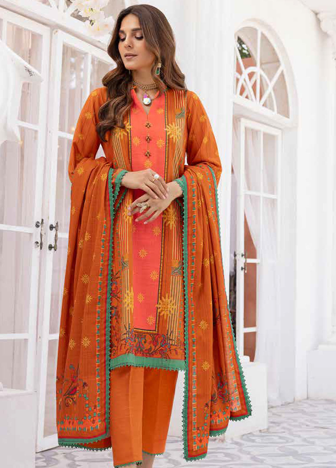 Gul Ahmed Winter Luxe Unstitched Collection 2023 Vol-01 K-32020