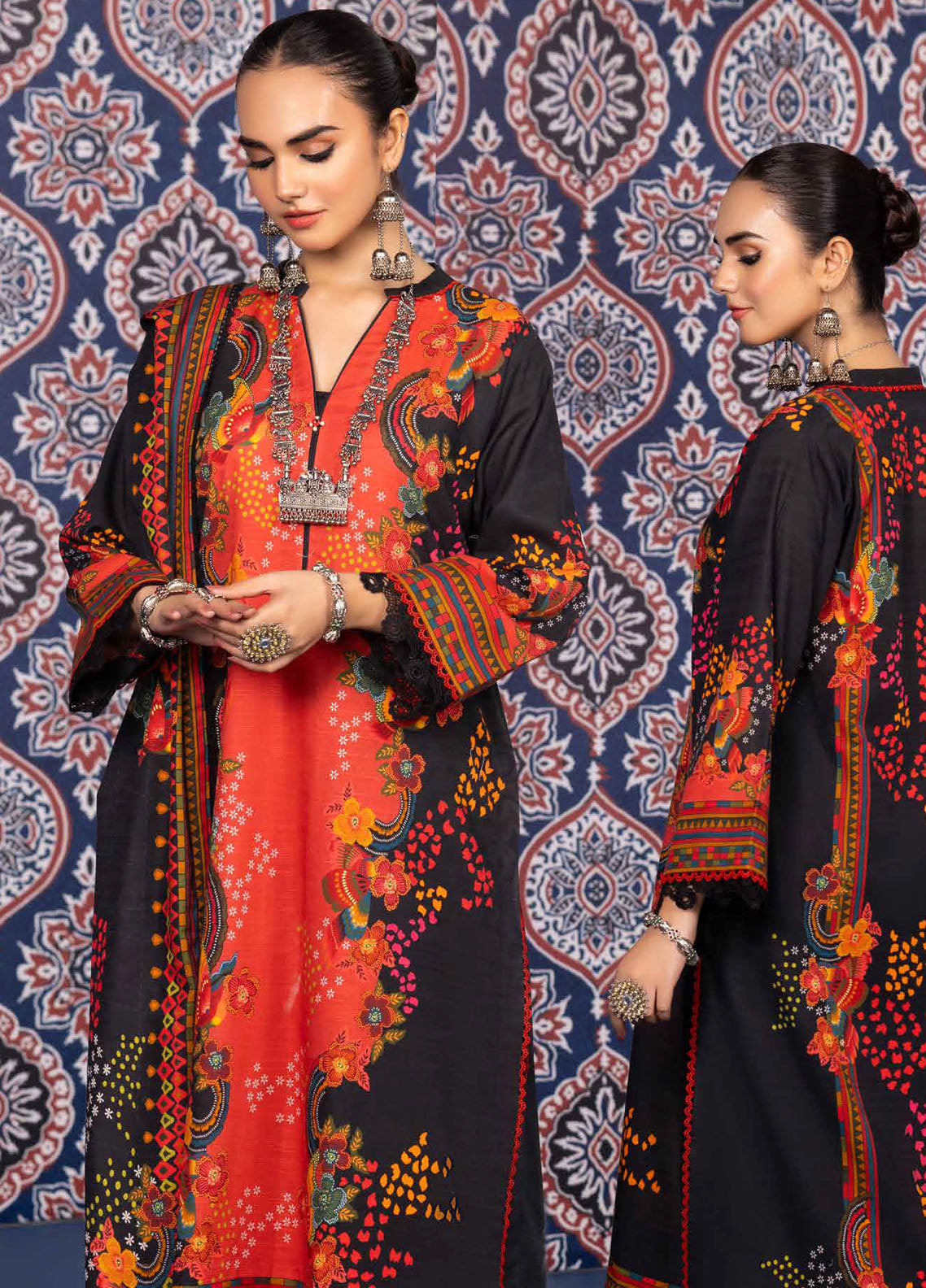 Gul Ahmed Winter Luxe Unstitched Collection 2023 Vol-01 K-32011