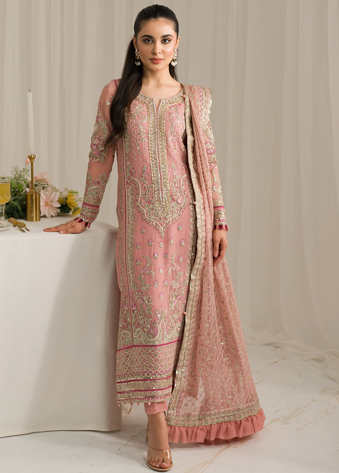 Gulaal Unstitched Embroidered Chiffon Luxury Collection 2024 GL-EC-24V2-01 Viviana