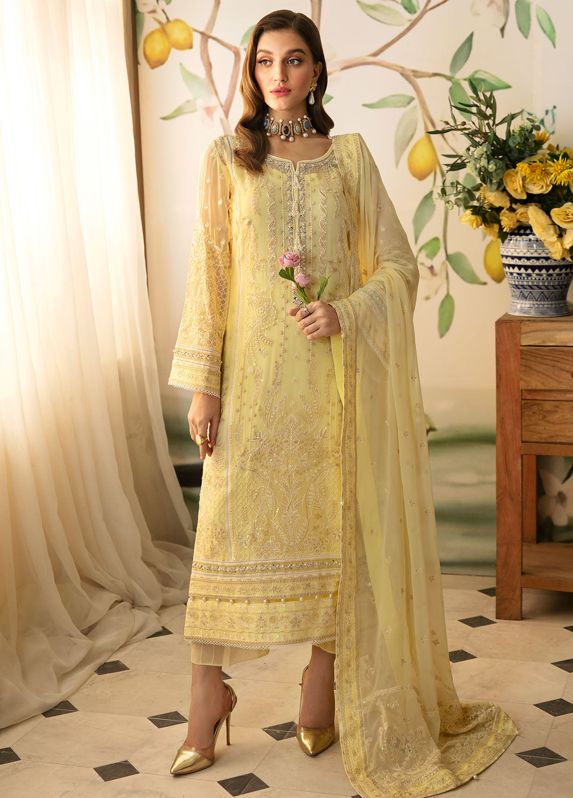 Gulaal Unstitched Embroidered Chiffon Luxury Collection 2024 GL-EC-24V2-07 Estrella