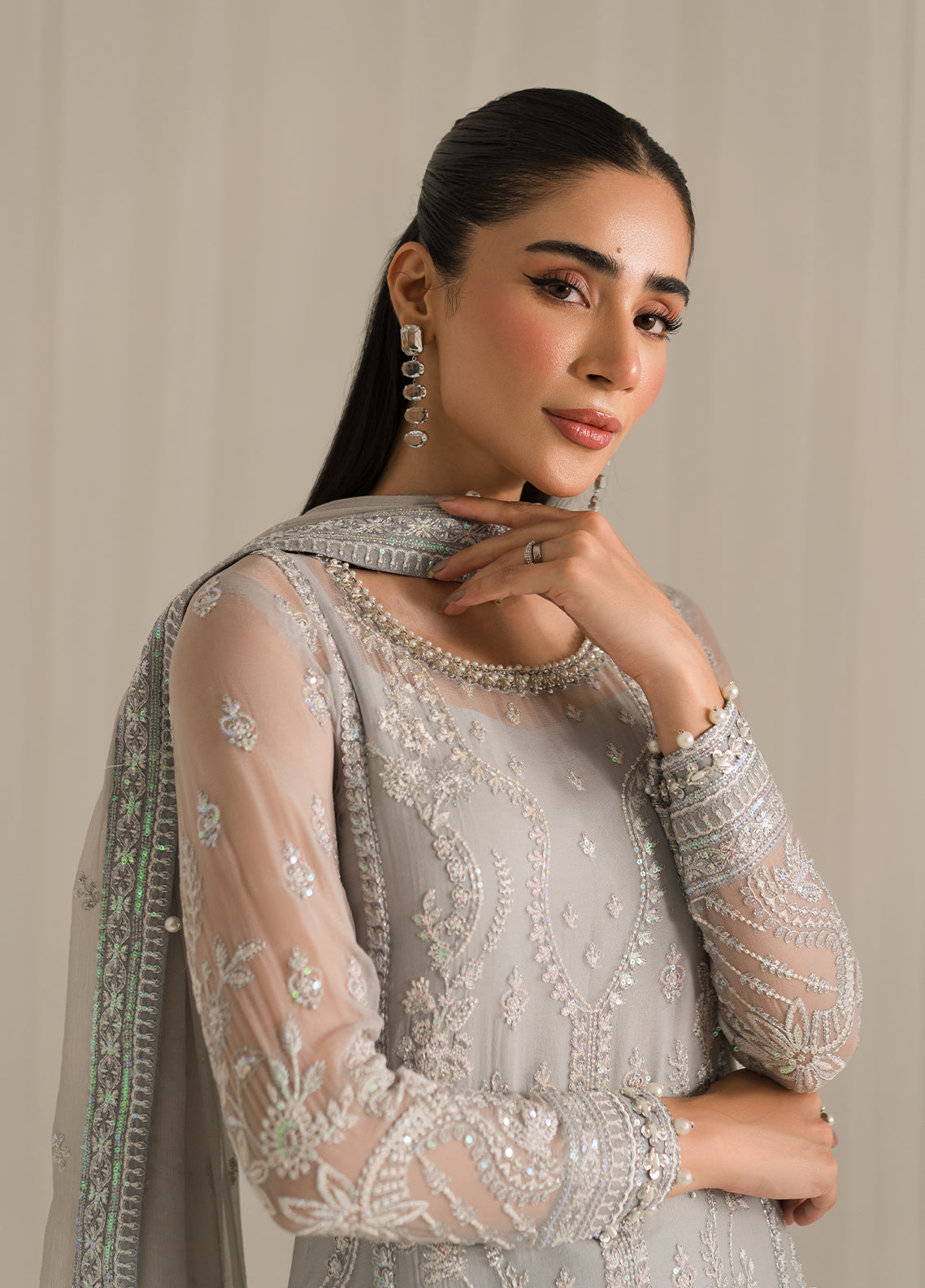 Gulaal Unstitched Embroidered Chiffon Luxury Collection 2024 GL-EC-24V2-08 Aubrey